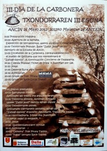 cartel del III Día de la Carbonera en Ancín