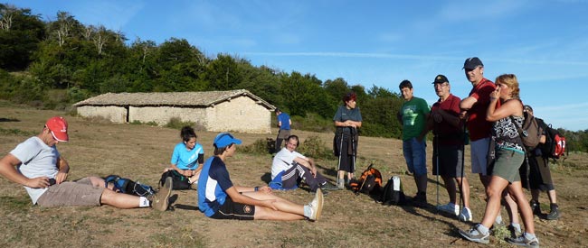 Urbasada 2012, descansando en los Corrales de Viloria