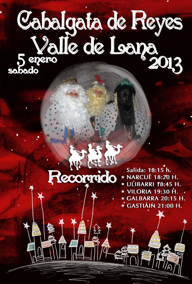 Cabalgata de Reyes en el Valle de Lana