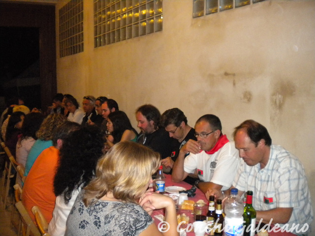 Cena de fiestas de Galbarra 2012