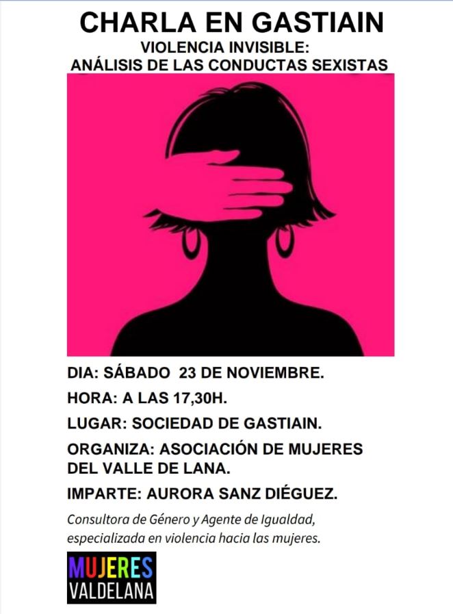 Charla en Gastiáin el 23 de noviembre
